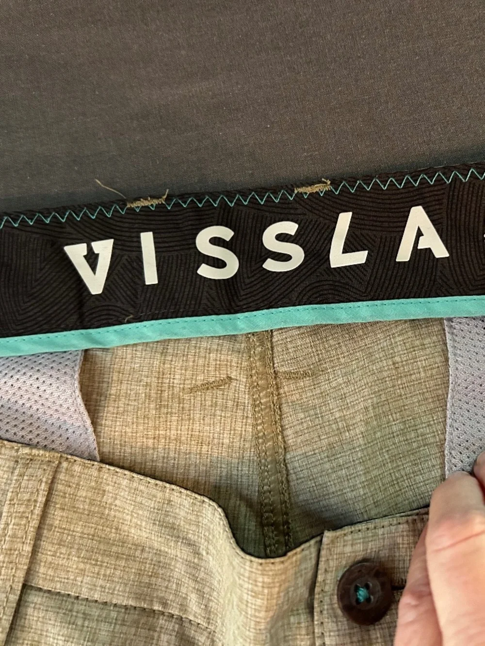 VISSLA MENS SHORTS MADE FROM UPCYCLED PLASTIC BOTTLES SIZE 36